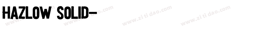 hazlow solid字体转换